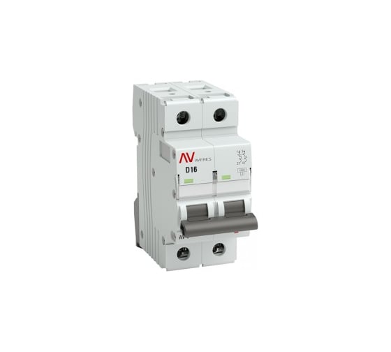 Автоматический выключатель EKF AV-6 2P 16A 6kA AVERES mcb6-2-16D-av 1