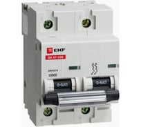 Автоматический выключатель EKF ВА 47-100, 2P 50А C 10kA  SQmcb47100-2-50C