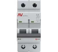 Автоматический выключатель EKF AVERES AV-6, 2P, 1A, 6kA mcb6-2-01B-av