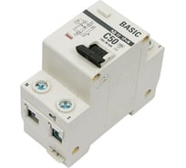 Дифференциальный автомат EKF Basic АД-12, 1P+N, 50А, 30мА, тип АС, характеристика C, электронный, 4,5кА, DA12-50-30-bas