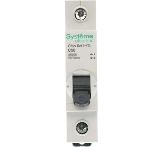 Автоматический выключатель (ав) Systeme Electric City9 set с 50а 1p 6ka 230в C9F36150