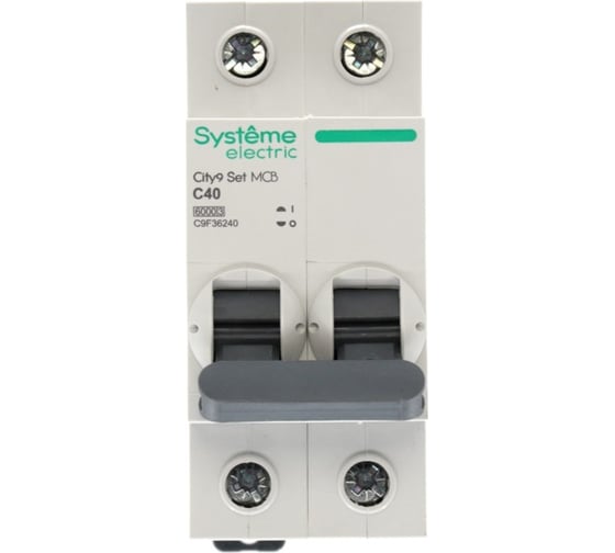 Автоматический выключатель (ав) Systeme Electric City9 set с 40а 2p 6ka 230в C9F36240