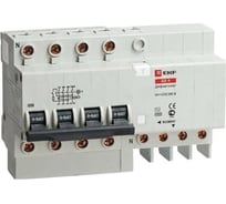 Дифференциальный автомат EKF АД-4, 25А/100мА, характеристика C, тип AC, 4,5кА, SQ DA4-25-100