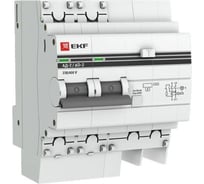 Дифференциальный автомат EKF PROxima АД-2, 50А/100мА, характеристика C, AC, электронный, защита 270В, 4.5кА, SQ DA2-50-100-pro