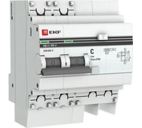 Дифференциальный автомат EKF PROxima АД-2 S, 50А/100мА, характеристика C, AC, электронный, 4,5кА DA2-50-100S-pro