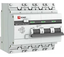 Дифференциальный автомат EKF PROxima АД-32 тип А, 3P+N, 25А/10мА DA32-25-10-4P-a-pro