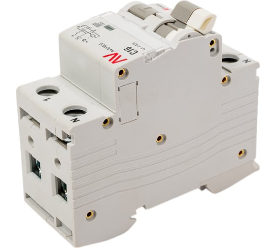 Дифференциальный автомат EKF AVERES DVA-6, 1P+N, 16А, C, 30мА, A, 6кА rcbo6-1pn-16C-30-a-av
