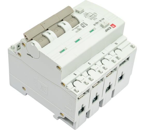 Дифференциальный автомат EKF АД-32 3P+N 16А/30мА 4,5кА PROxima DA32-16-30-4P-pro