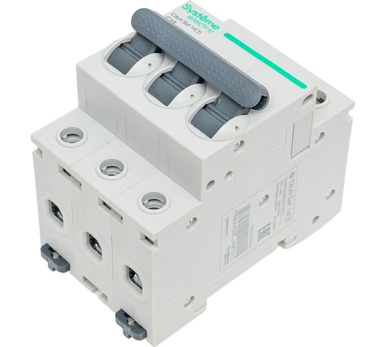 Автоматический выключатель (ав) Systeme Electric City9 set с 10а 3p 6ka 400в C9F36310