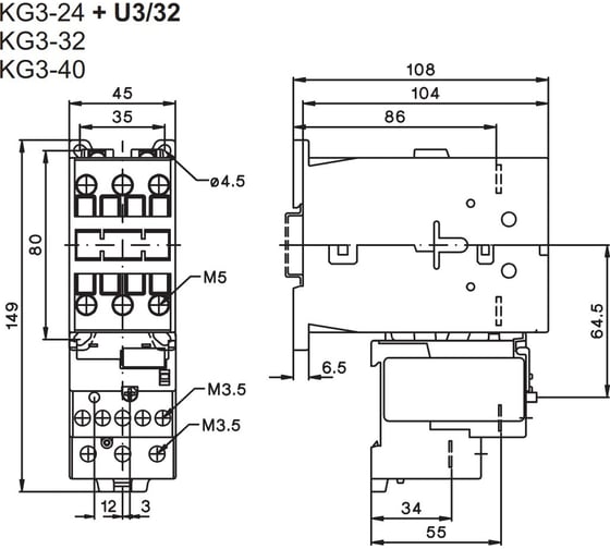 Тепловое реле Benedict U3/32 0,9 PN41641
