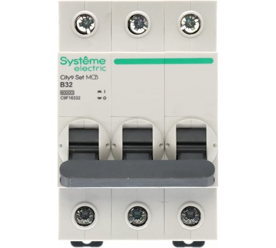 Автоматический выключатель (ав) Systeme Electric City9 set b 32а 3p 6ka 400в C9F16332