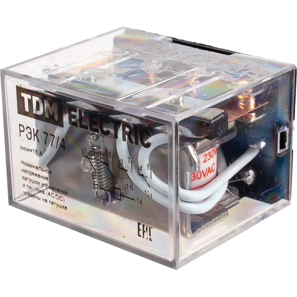 Реле TDM РЭК77/4 10А 230В АC SQ0701-0002 - выгодная цена, отзывы ...
