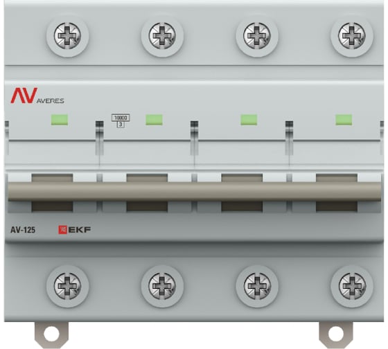 Выключатель автоматический EKF AV-125 4P 100A (C) 10kA AVERES mcb125-4-100C-av