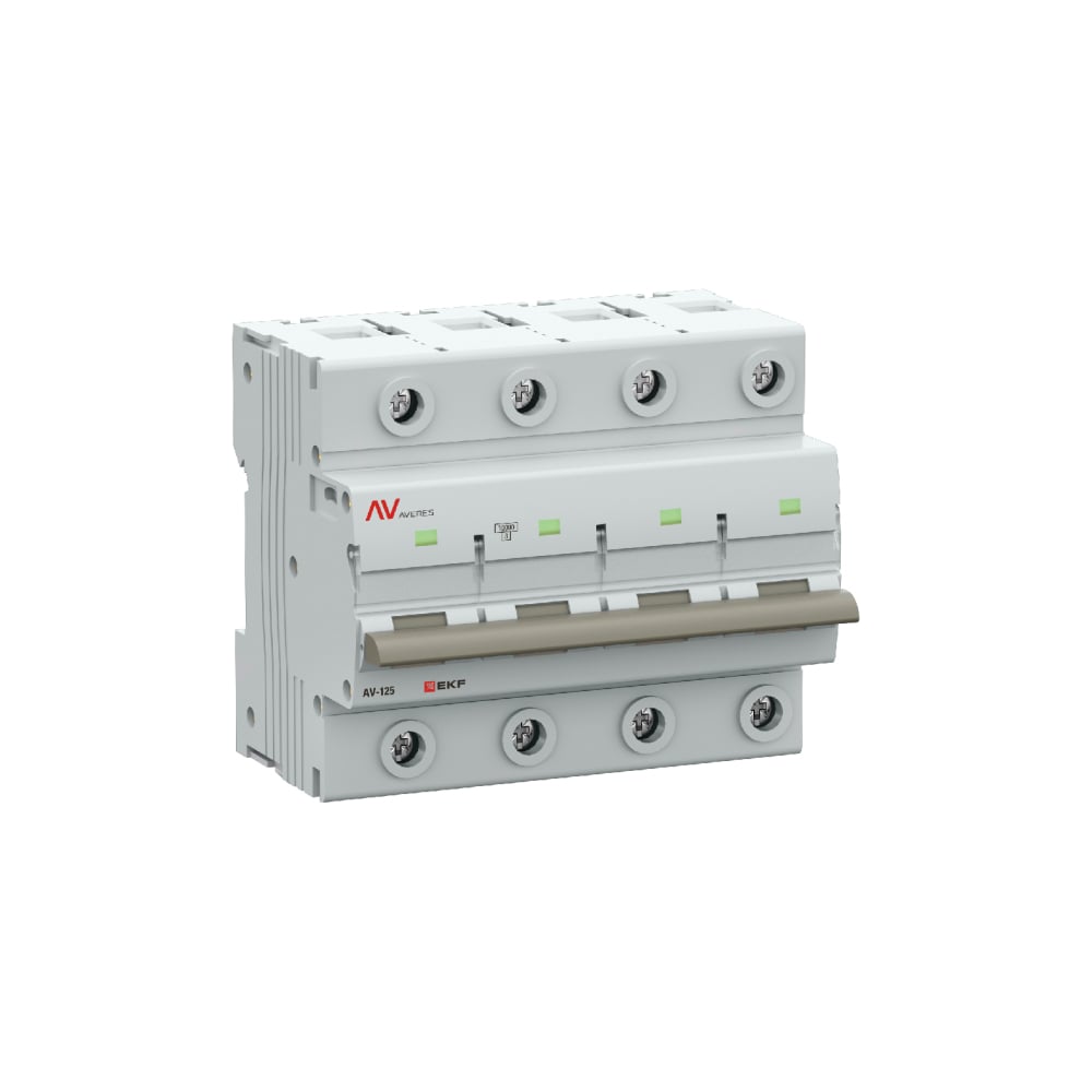 Выключатель автоматический EKF AV-125 4P 125A (C) 10kA AVERES mcb125-4 ...