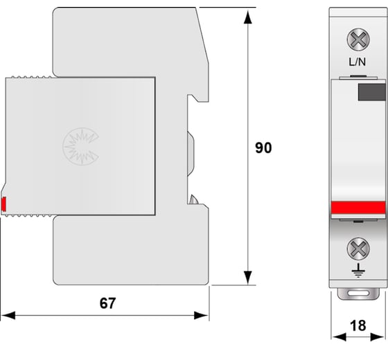 Устройство защиты от импульсных перенапряжений CITEL УЗИП тип 2+3 DS41VG-230 331751