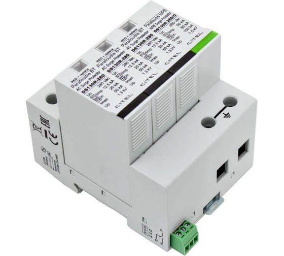 Устройство защиты от импульсных перенапряжений CITEL УЗИП тип 1+2 DS134RS-280/G 571134