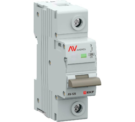 Автоматический выключатель EKF AV-125 1P 125A (D) 10kA AVERES mcb125-1-125D-av 1
