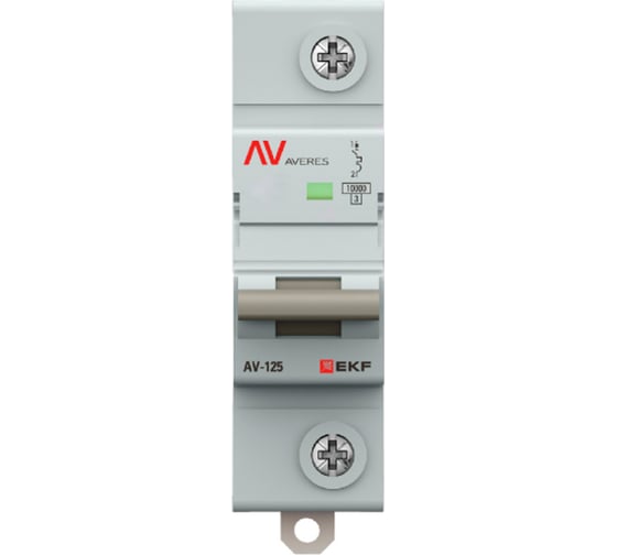 Автоматический выключатель EKF AV-125 1P 80A (D) 10kA AVERES mcb125-1-80D-av