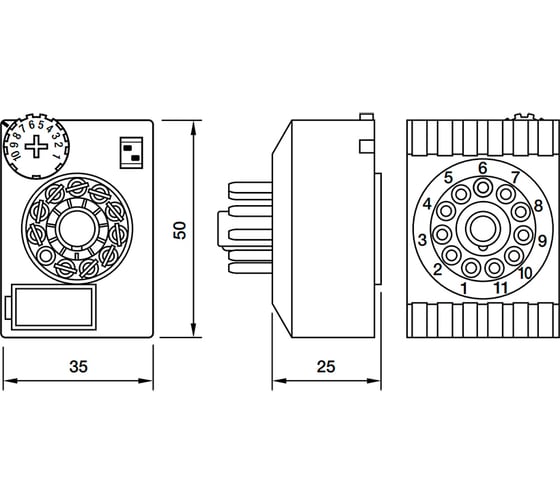 Модуль времени для промежуточного реле ComatReleco CT3-A30/U UC180-265V PN85499