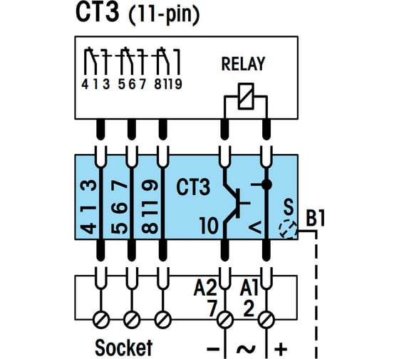 Модуль времени для промежуточного реле ComatReleco CT3-A30/U UC180-265V PN85499