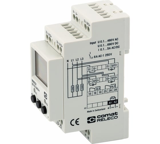 Реле контроля ComatReleco многофункциональное трехфазное MRM32/UC110-240V PN84557