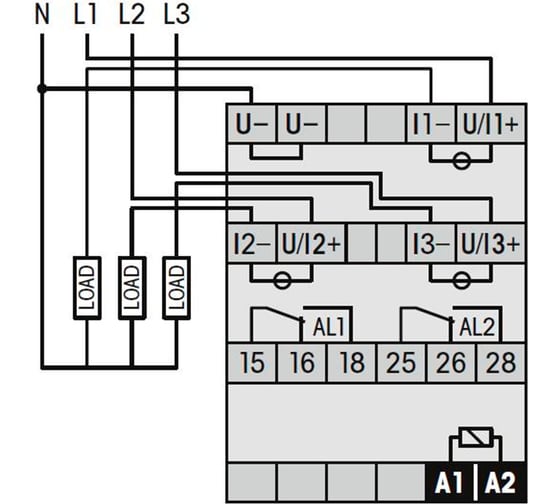 Реле контроля ComatReleco многофункциональное трехфазное MRM32/UC110-240V PN84557