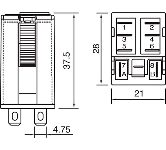Реле промежуточное ComatReleco R7-T21D/DC24V PN132604
