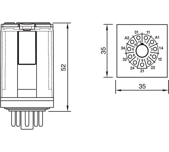 Реле промежуточное ComatReleco R3-N30D/DC110V PN132602