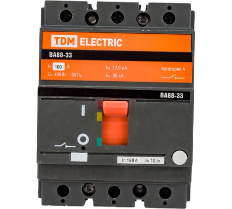 Автоматический выключатель TDM ELECTRIC ВА88-33 3Р 160А 35кА SQ0707-0013