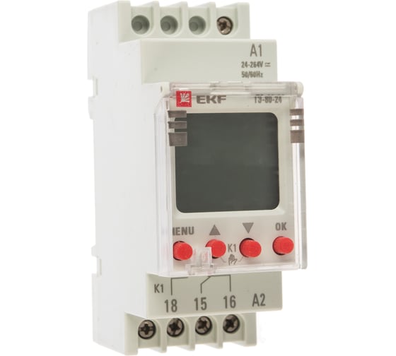 Электронный таймер EKF ТЭ-80 24-230В PROxima SQte-80-24