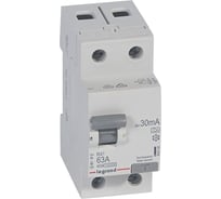 Выключатель дифференциального тока Legrand УЗО 2п 63А 30мА тип A RX3 Leg 402038