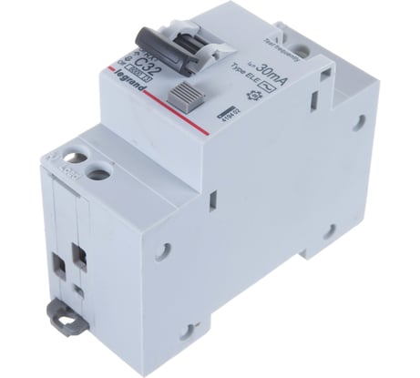 Автоматический выключатель дифференциального тока Legrand 1 полюс 1P+N C 32 А 30 мА тип AC 6 кА RX3 Leg 419402