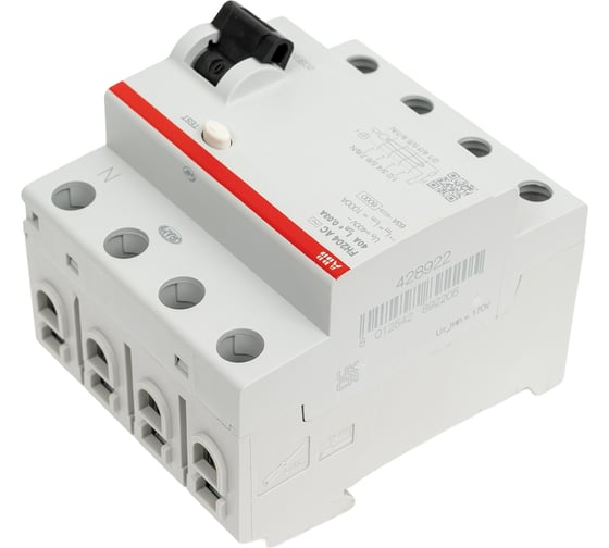 Выключатель дифференциального тока ABB 4 модуля FH204 AC-40/0,03 2CSF204002R1400