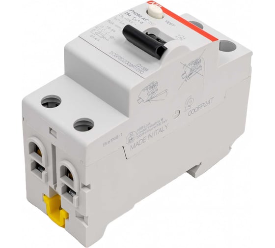 Выключатель дифференциального тока ABB 2 модуля FH202 AC-25/0,03 2CSF202002R1250