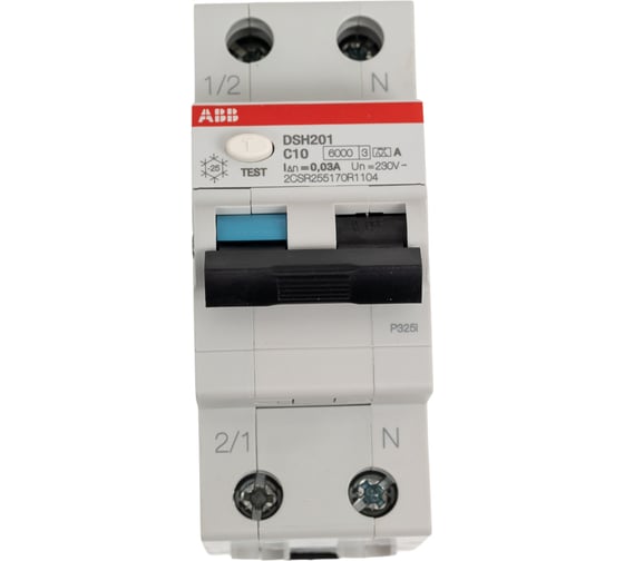 Автоматический выключатель дифференциального тока ABB DSH201 C10 A30 2CSR255170R1104 1