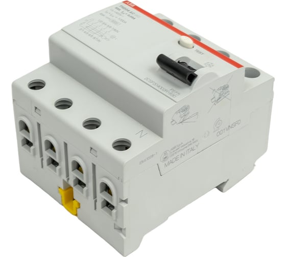 Выключатель дифференциального тока ABB 4 модуля FH204 AC-63/0,03 2CSF204002R1630