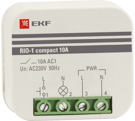 Импульсное реле EKF RIO-1 PROxima compact 10А rio-1k-10