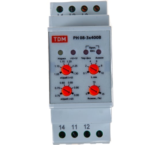 Реле контроля напряжения TDM РН 08-3х400В  SQ1504-0010