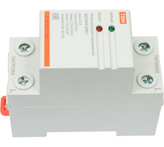 Реле контроля напряжения TDM АЗМ 32А-220В SQ1504-0003