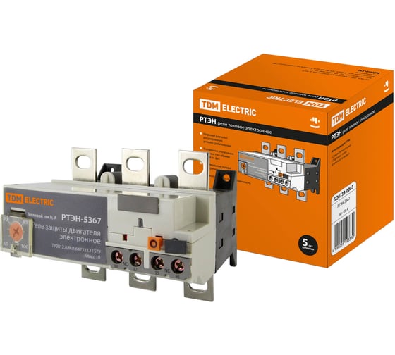 Электронное токовое реле TDM ELECTRIC РТЭН-5367 60-100А  SQ0733-0003