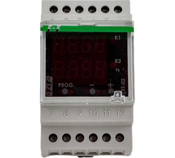 Регулятор температуры F&F CRT-02, ЖКИ индикация EA07.001.015