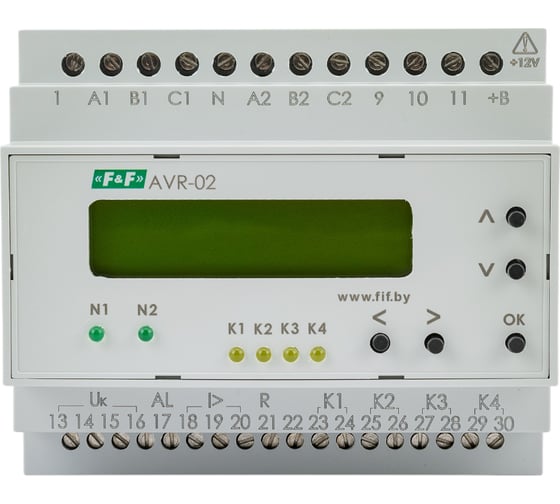 Автоматический переключатель фаз F&F AVR-02 EA04.006.004