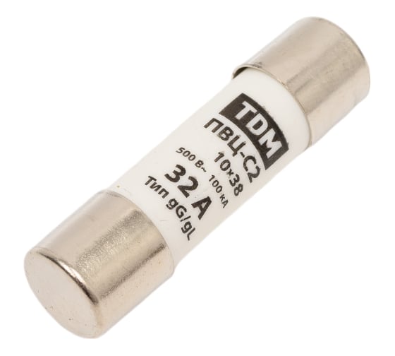 Плавкая вставка TDM ELECTRIC ПВЦ-С2 10х38 32А SQ0729-0011