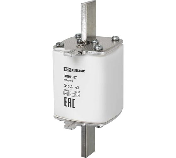 Плавкая вставка предохранителя ППНН-37 TDM ELECTRIC габарит 2 315А SQ0713-0031