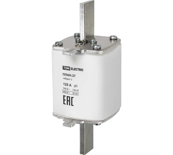 Плавкая вставка предохранителя ППНН-37 TDM ELECTRIC габарит 2 125А SQ0713-0027