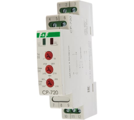 Реле напряжения F&F, CP-720 EA04.009.002