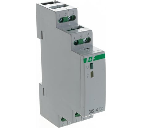 Бистабильное реле F&F BIS-412, с групповыми входами включения и выключения EA01.005.007