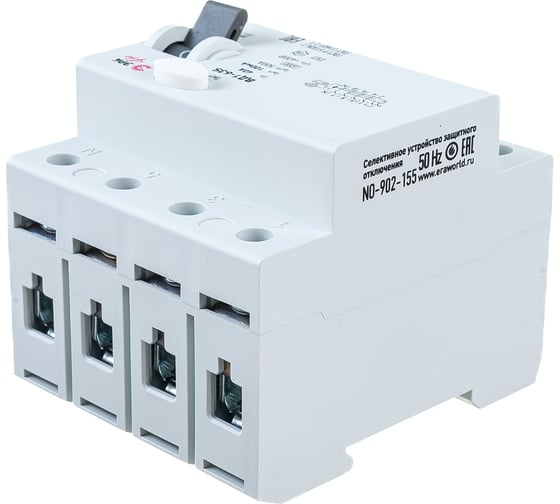 Устройство защитного отключения ЭРА Pro NO902155 УЗО ВД163S 3PN 40А 10 Б0036860