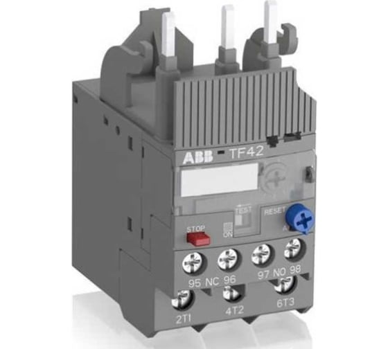 Реле перегрузки тепловое ABB TF42-1.7 диапазон уставки 1,30-1,70А для контакторов AF09-AF38 1SAZ721201R1028 1
