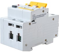 Автоматический диффернциальный выключатель тока IEK 2п 3.5модуля C 20A 30mA тип A 4.5kA АД-12М ИЭК MAD12-2-020-C-030